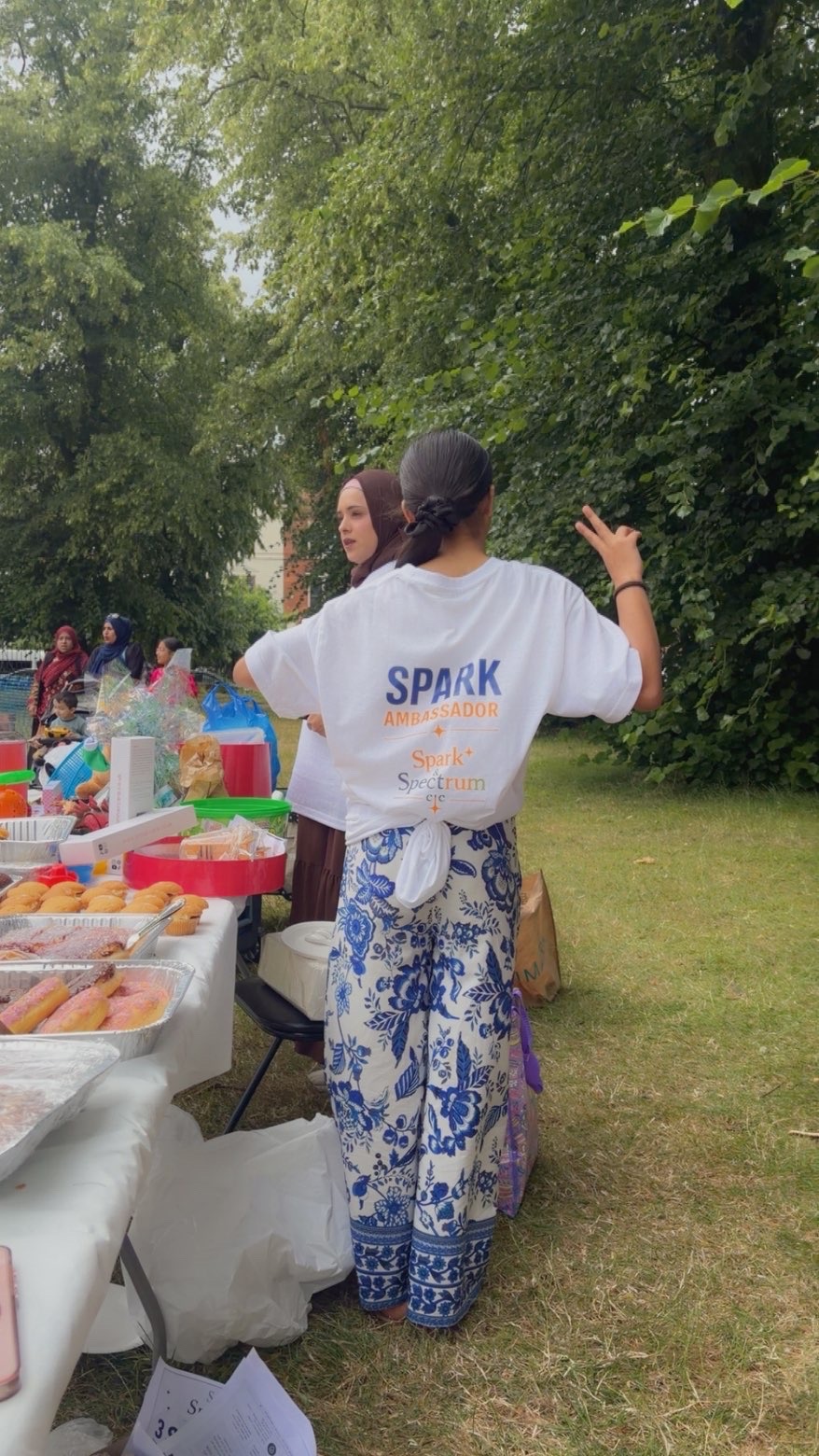 Spark & Spectrum ambassador at a community event